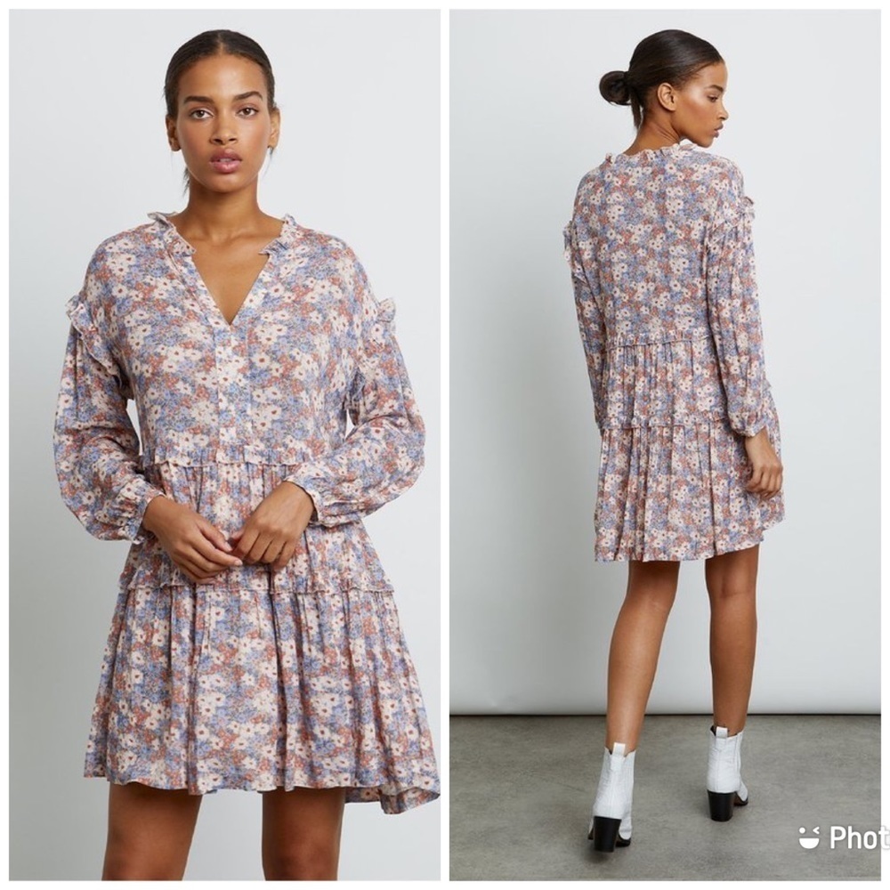 Rails Poppie Pink Jasmine Dress Mini Floral Sz M‎